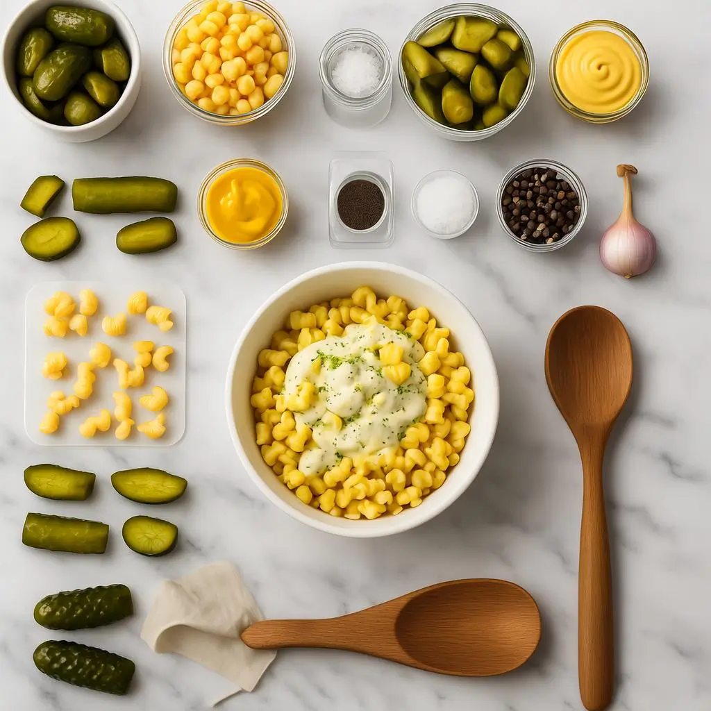 Macaroni Salad with Pickles
