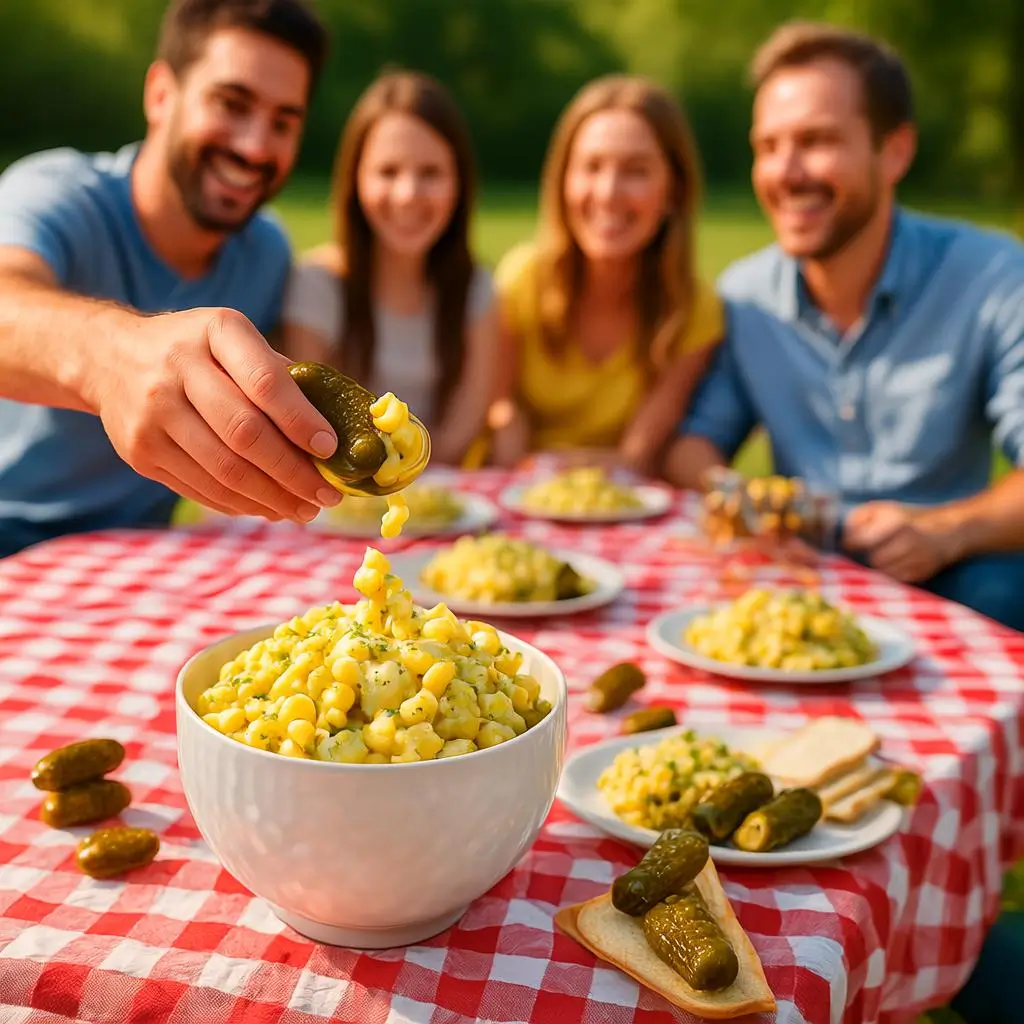 Macaroni Salad with Pickles